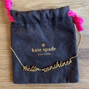 Kate Spade ♠️ Hello Sunshine necklace in gold